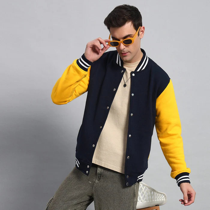 YELLOW & BLUE VARSITY JACKET